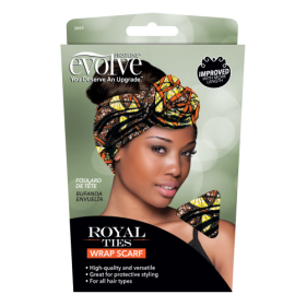 Evolve Royal Ties Wrap Scarf Orange